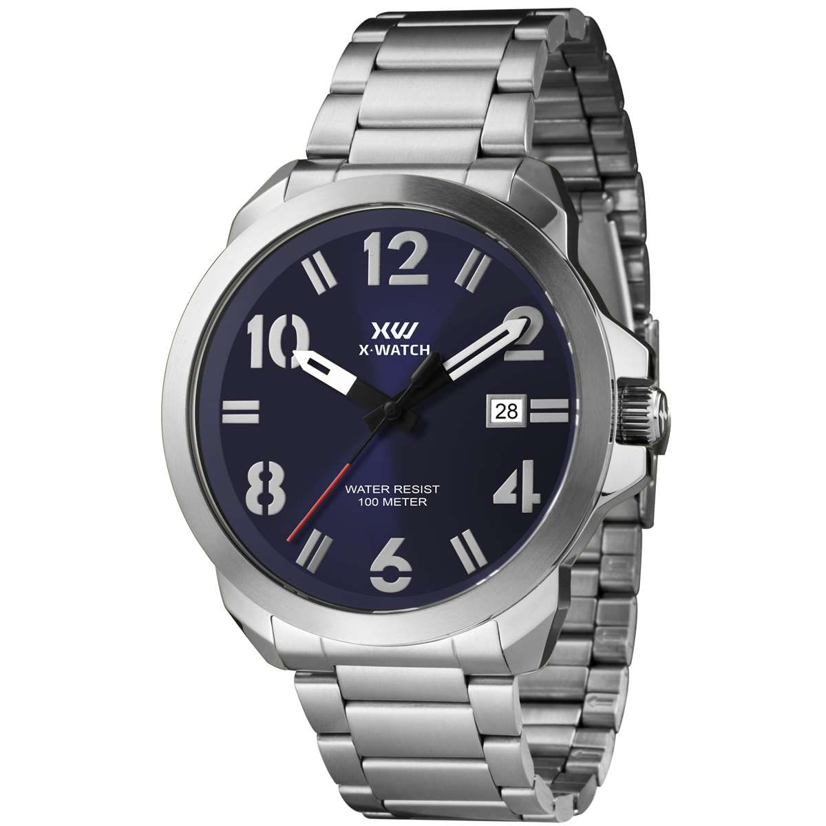 Relógio X-Watch Masculino Ref: Xmss1055 D2sx Esportivo Prateado