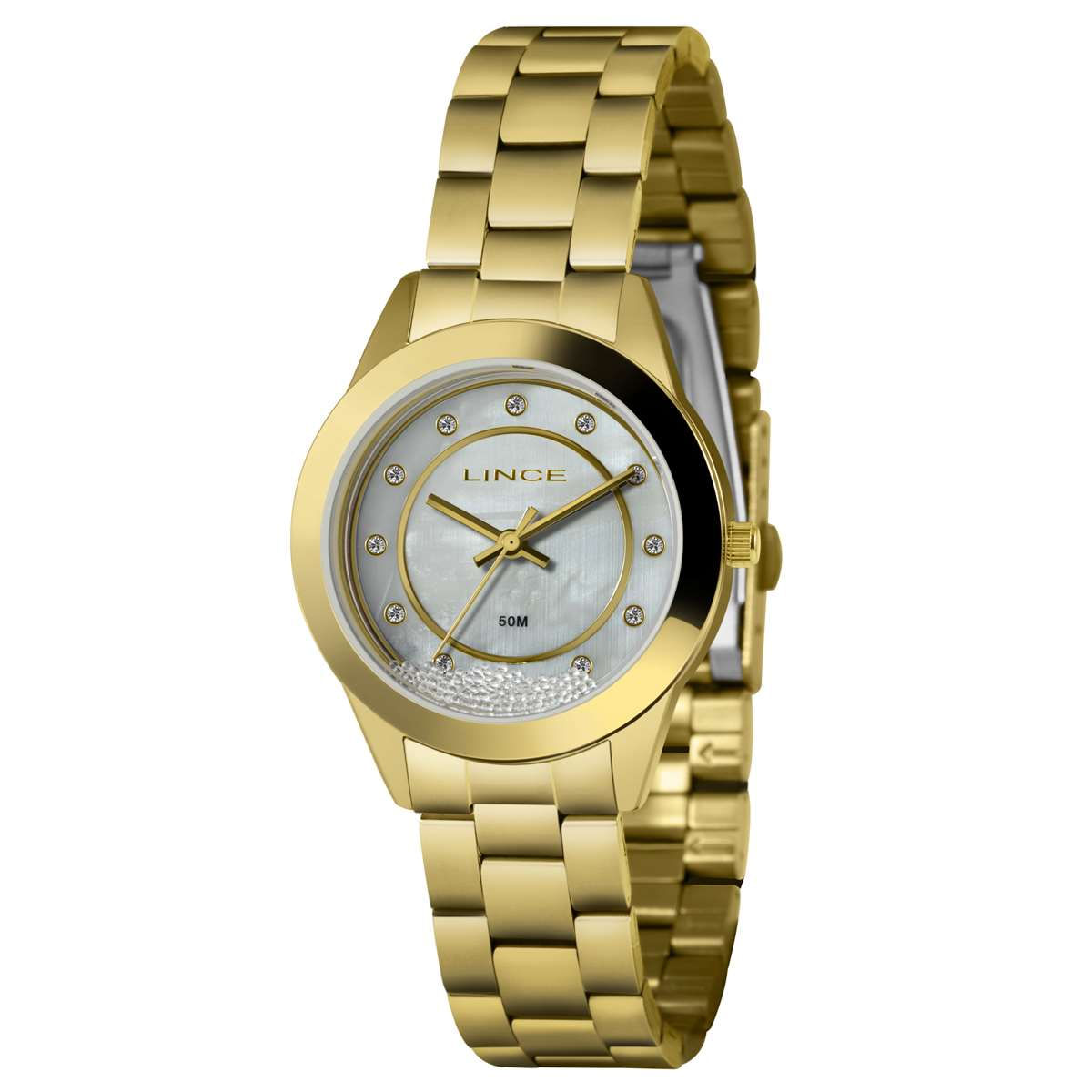Relógio Lince Feminino Ref: Lrg4733l34 B1kx Casual Dourado