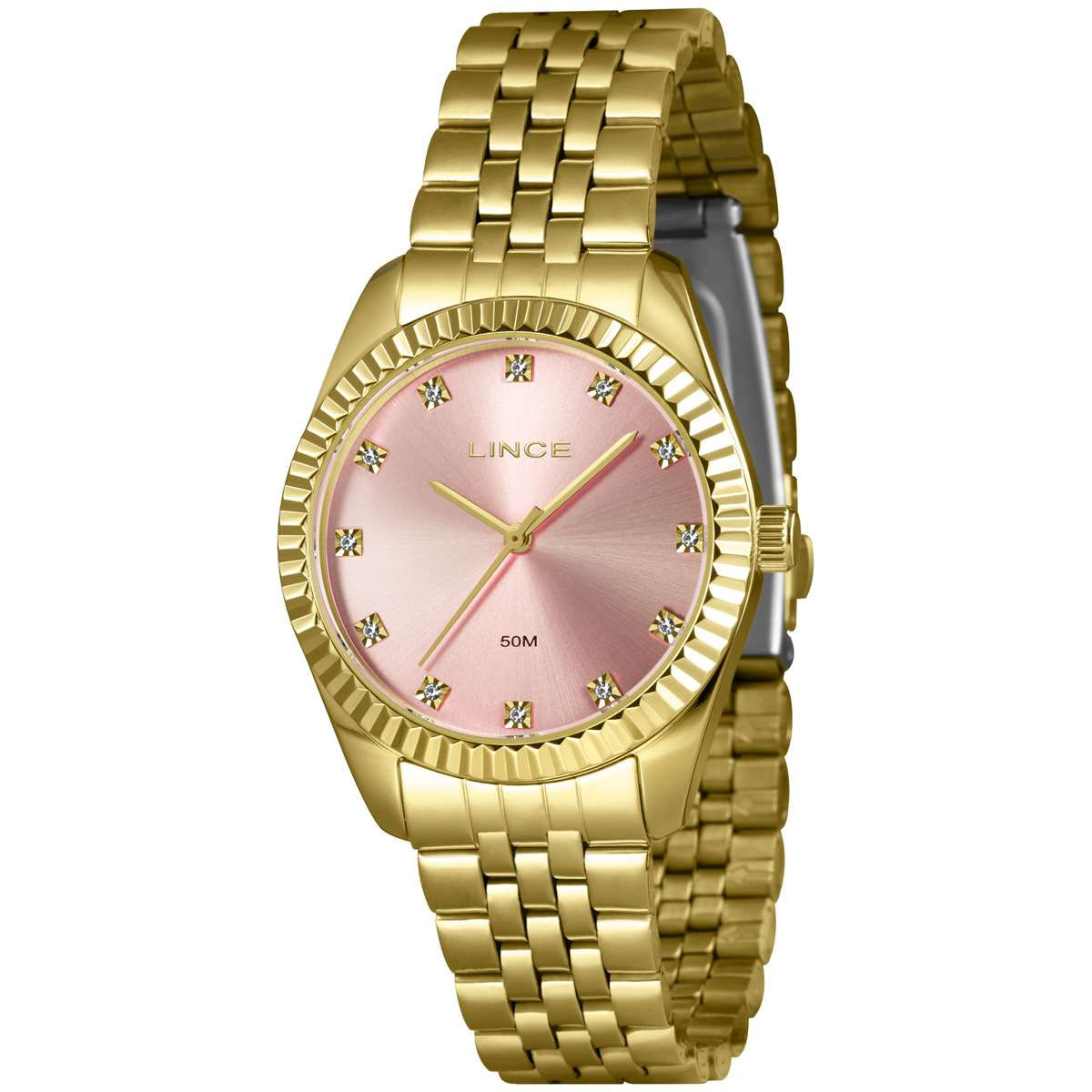 Relógio Lince Feminino Ref: Lrgj152l36 R1kx Clássico Dourado