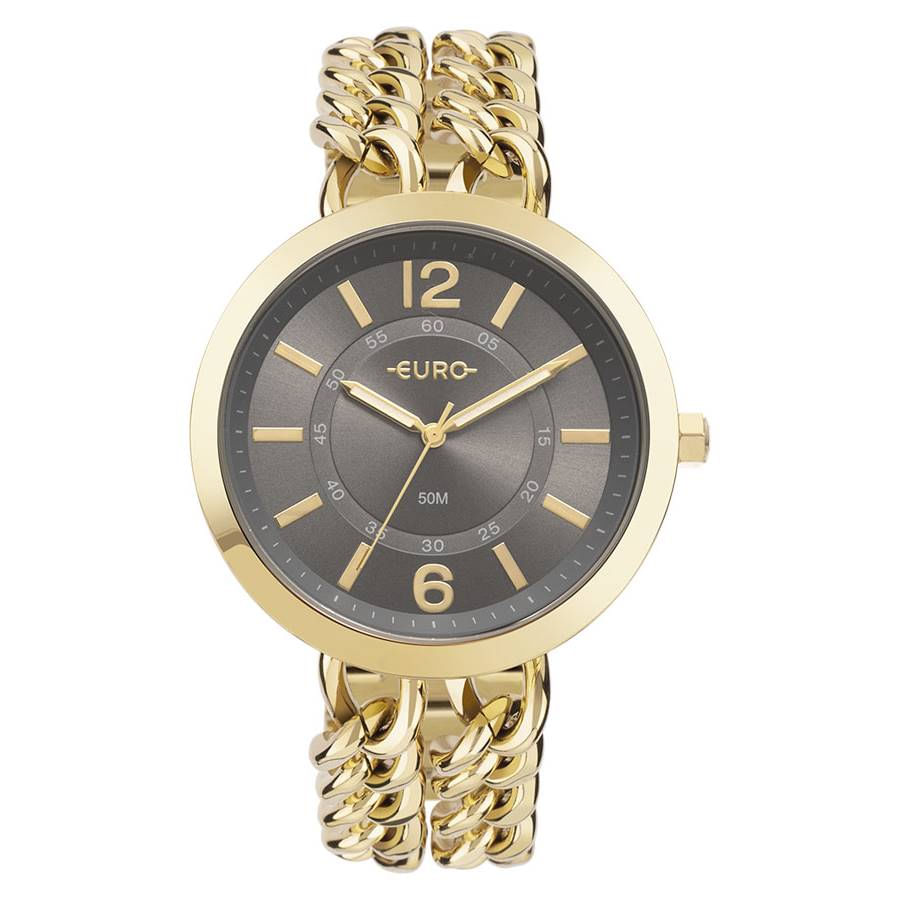 Relógio Euro Feminino Ref: Eu2035yth/4f Bracelete Dourado