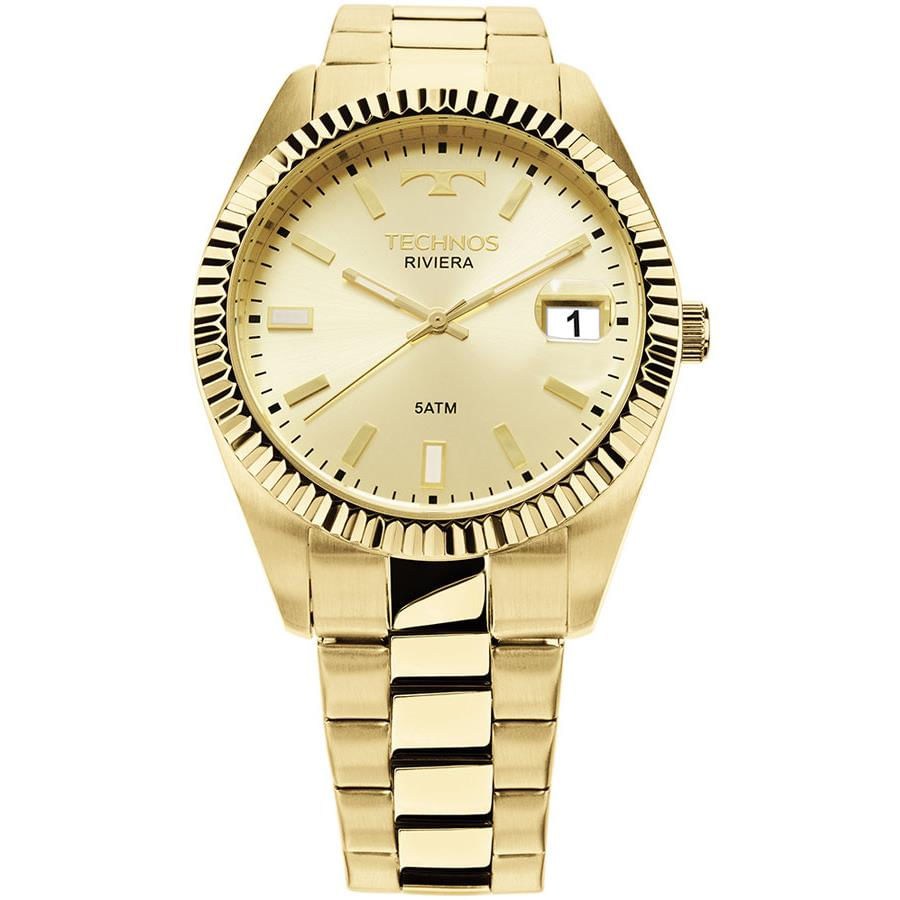 Relógio Technos Masculino Ref: 2415chtdy/4x Riviera Dourado