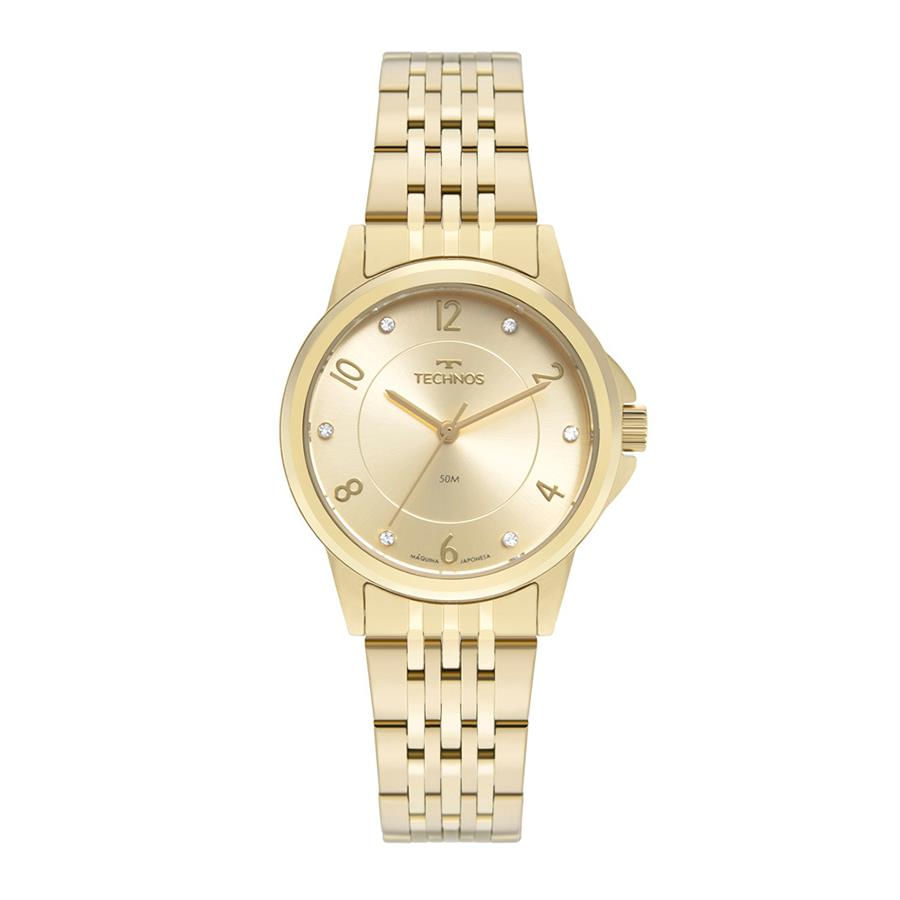 Relógio Technos Feminino Ref: 2035mxc/1x Elegance Dourado