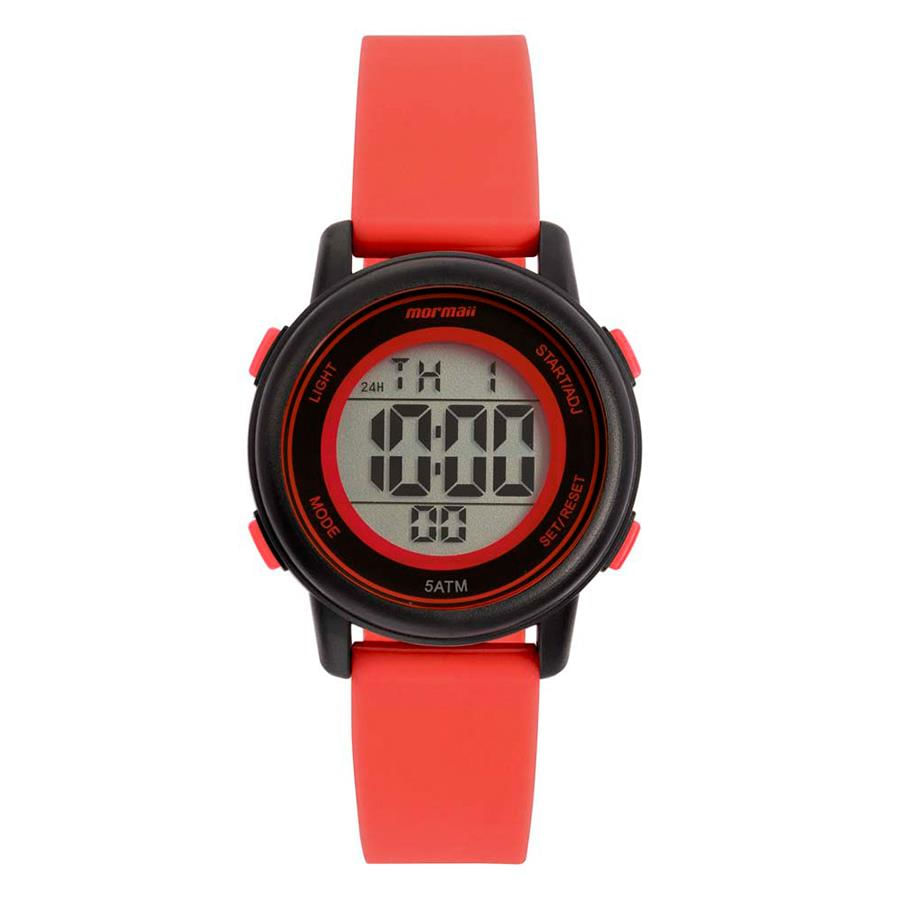 Relógio Mormaii Masculino Ref: Mo07020a/8r Infantil Digital Vermelho