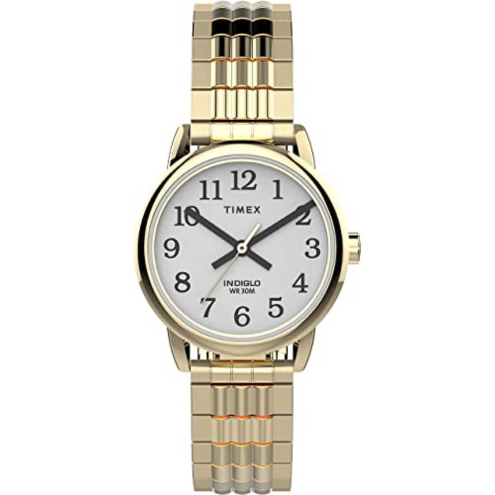 Relógio Timex Feminino Ref: Tw2v06000 Mola Dourado Easy Reader