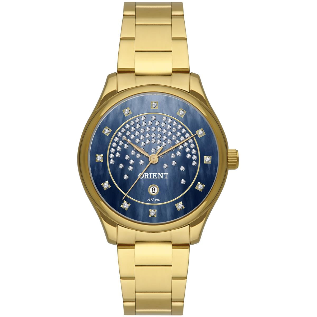 Relógio Orient Feminino Ref: Fgss1241 D1kx Casual Dourado