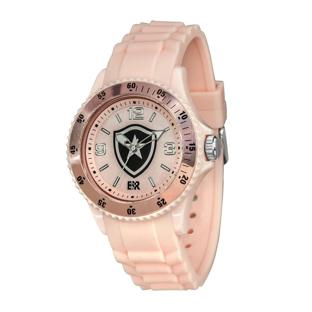 Relógio Botafogo Feminino Ref: Bot-003-2 Futebol Rosa Glorioso