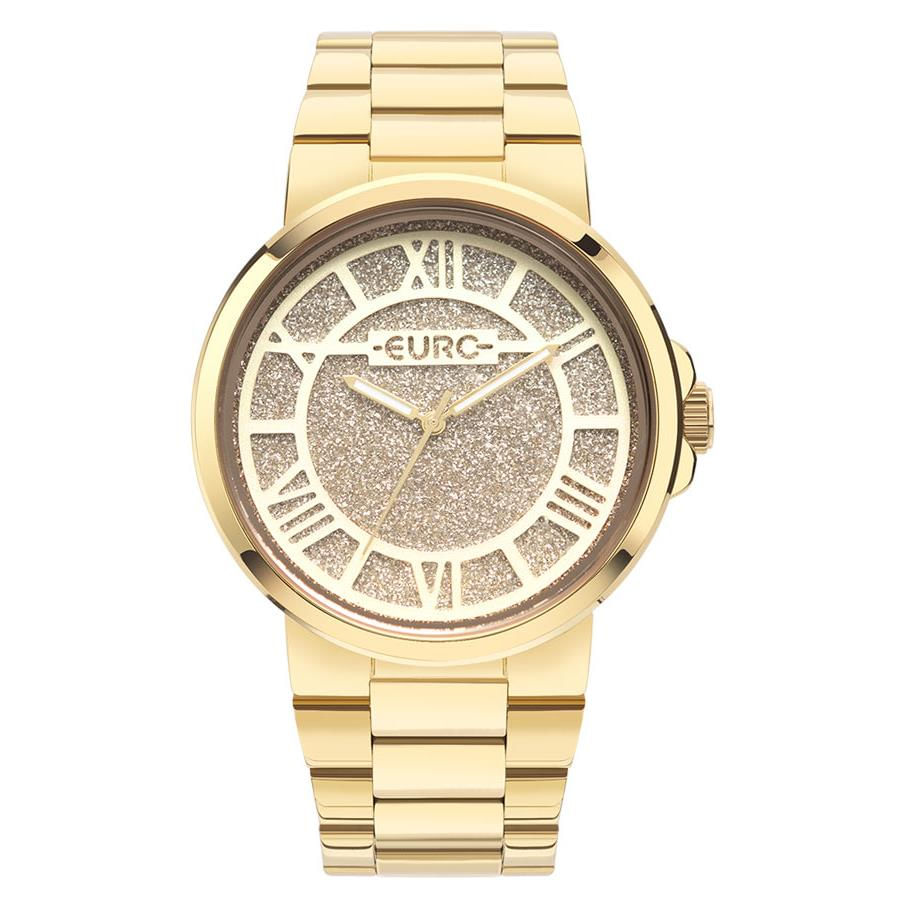 Relógio Euro Feminino Ref: Eu2033cf/4d Brilho Dourado