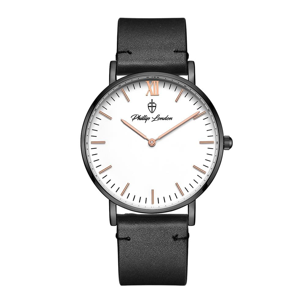 Relógio Phillip London Masculino Ref: Pl80365112m Br N Casual Black