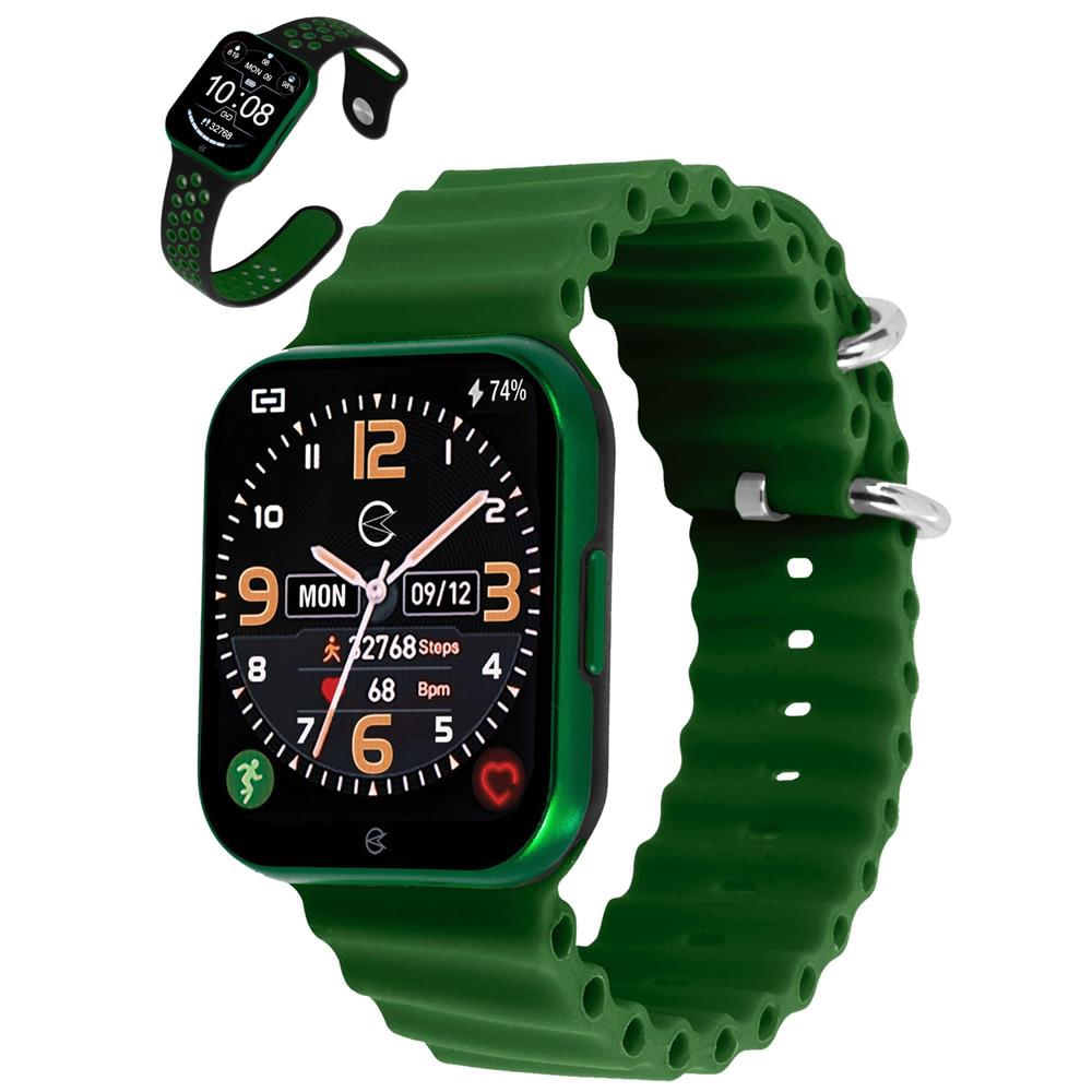 Relógio Smartwatch Champion Ref: Ch50033x Verde Retangular