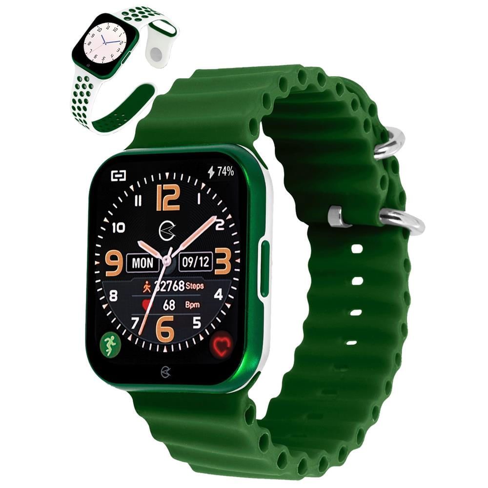 Relógio Smartwatch Champion Ref: Ch50033g Verde Retangular