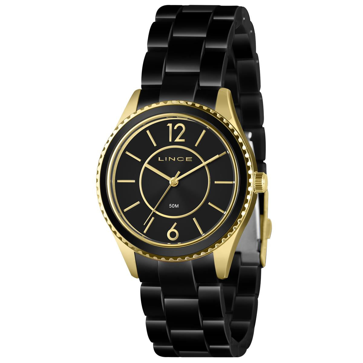 Relógio Lince Feminino Ref: lrp4768l40 P2px Fashion Dourado