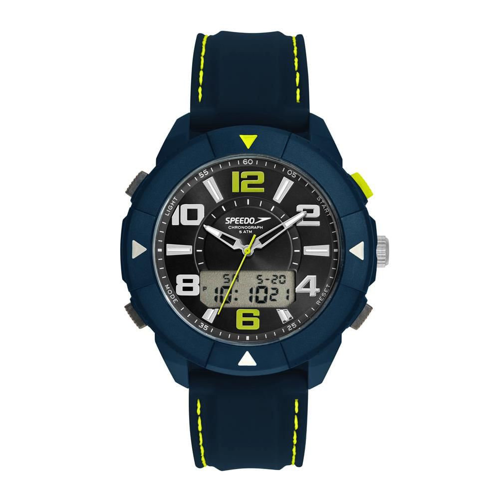 Relógio Speedo Masculino Ref: 15099g0evnv3 Esportivo Anadigi Azul