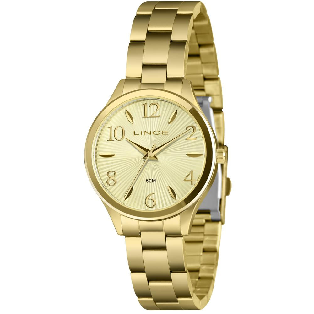 Relógio Lince Feminino Ref: Lrg4813l36 C2kx Casual Dourado