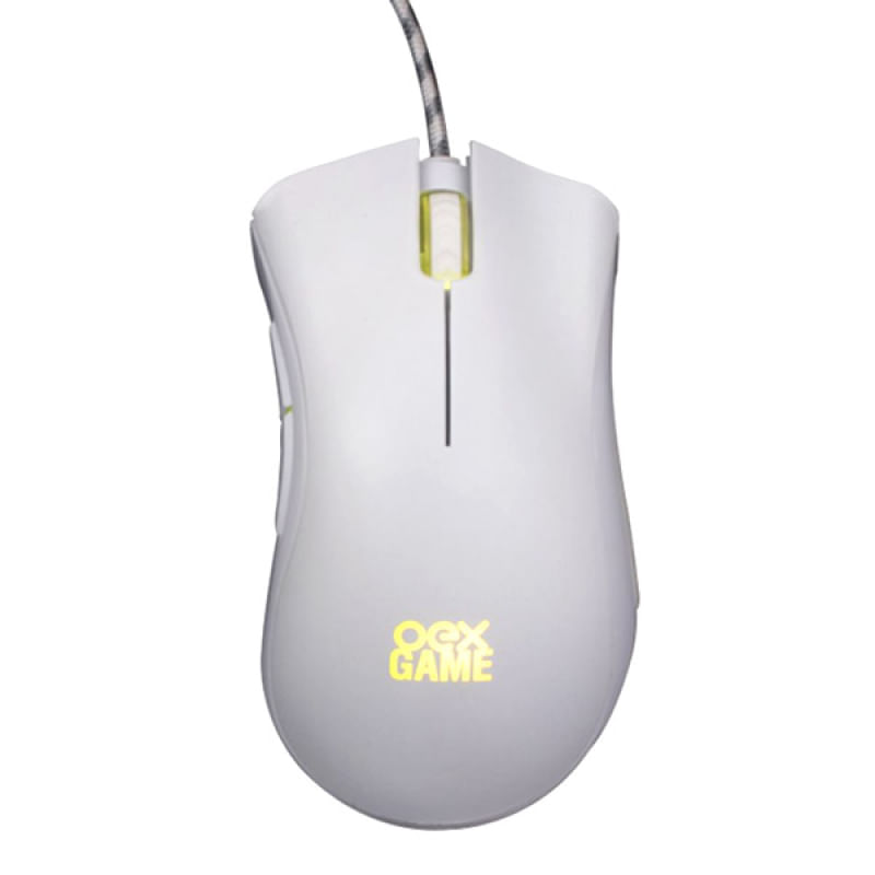 Mouse Gamer Boreal Oex 7 Botoes 14400Dpi Usb Led Branco MS319