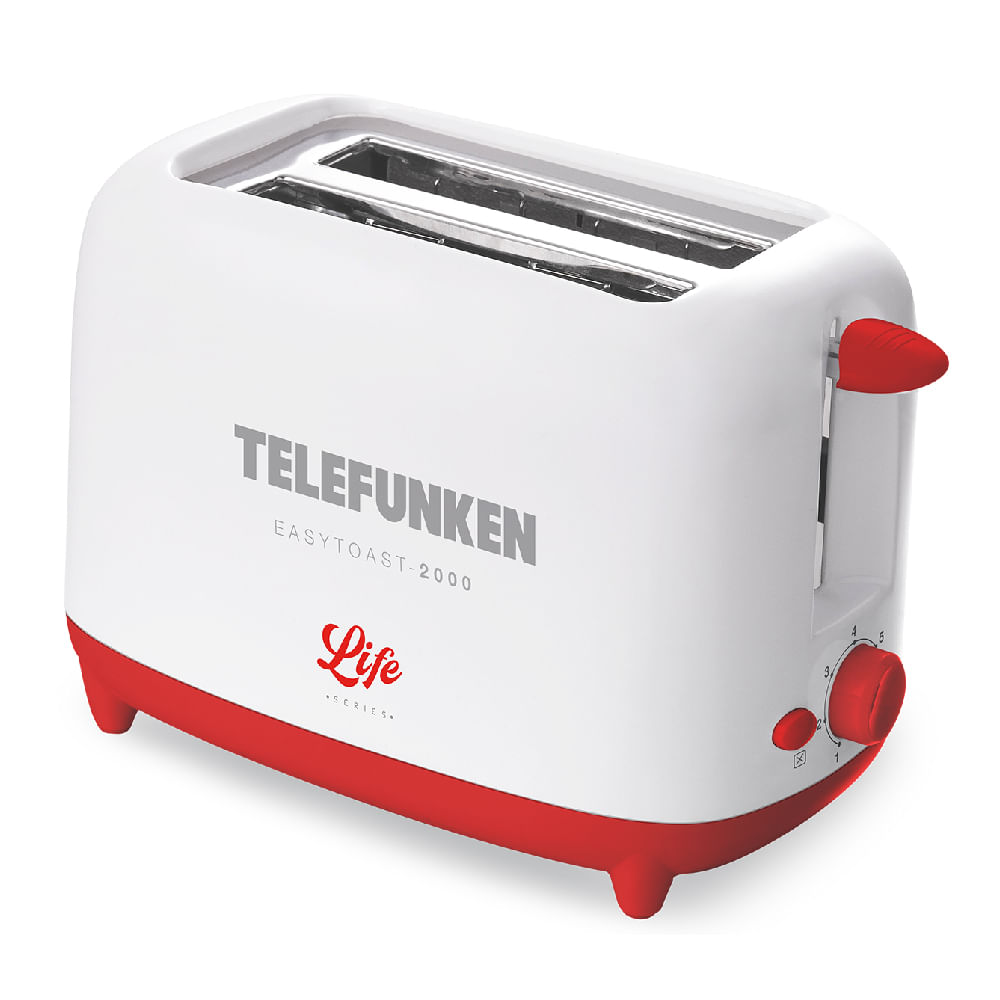 Torradeira Eletrica Telefunken Life Easytoast 3 em 1 Branco / Vermelho 700w 110V TFLEASYTOAST2000