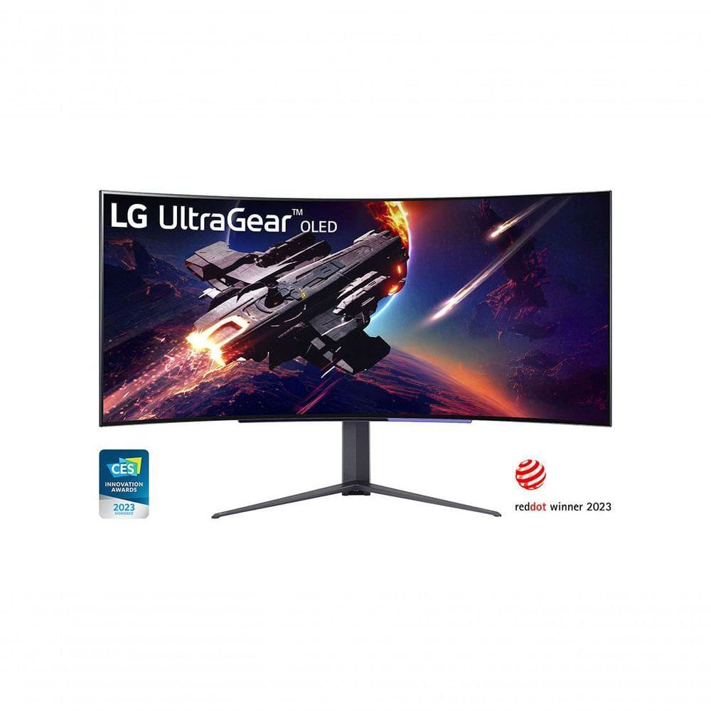 Monitor Gamer LG UltraGear OLED Curvo Tela 45" WQHD 240Hz DisplayPort NVIDIA G-SYNC 45GR95QE-B