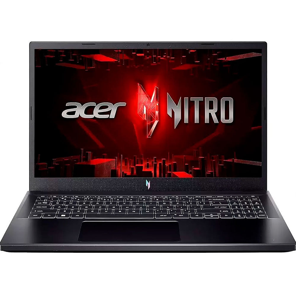Notebook Gamer Acer Nitro V15 15.6 FHD 144Hz I5-13420H SSD 512GB 8GB DDR5 RTX 2050 4GB W11H ANV15-51-58QL Preto