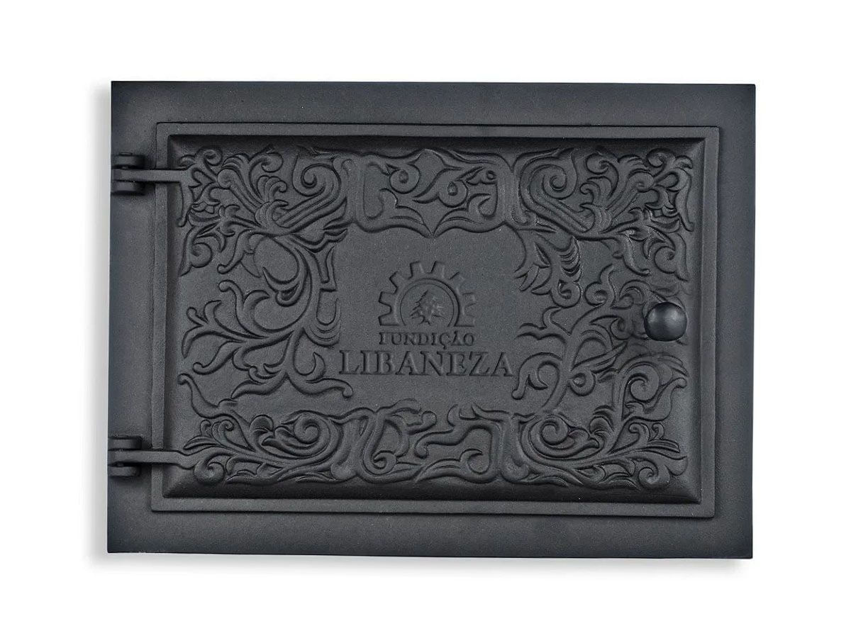 Porta Forno Ferro Fundido 31,5x46cm- Modelo Libaneza G
