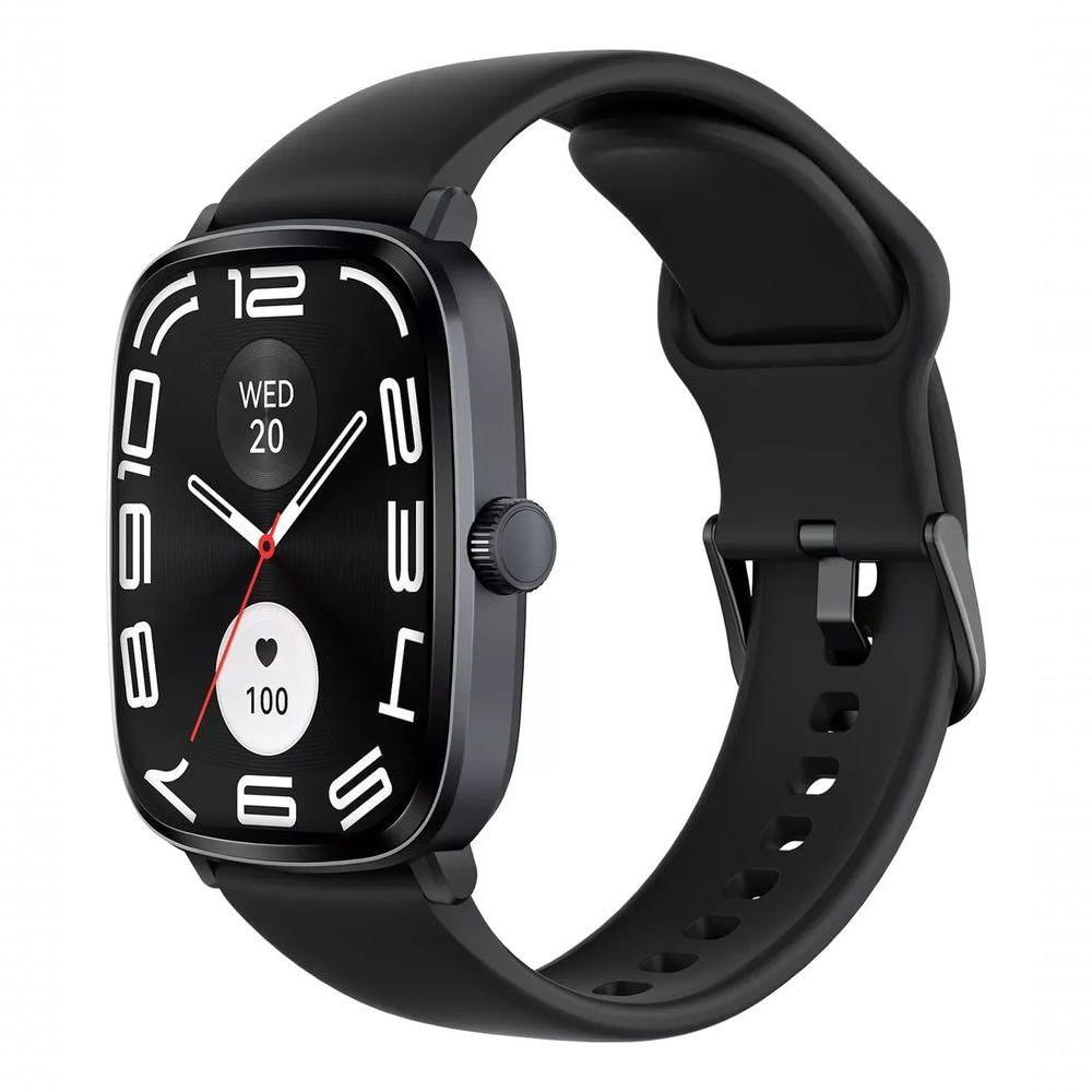 Smartwatch Haylou Rs5 Preto Ls19 Tela Amoled 2,01, Chamadas Bluetooth, 150 Modos Esportes
