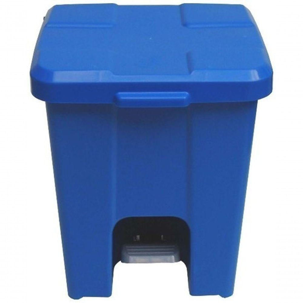 Cesto De Lixo 15 Litros Com Pedal Cor:azul