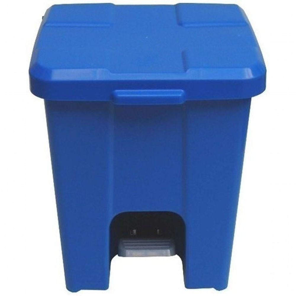 Cesto De Lixo 15 Litros Com Pedal Cor:azul