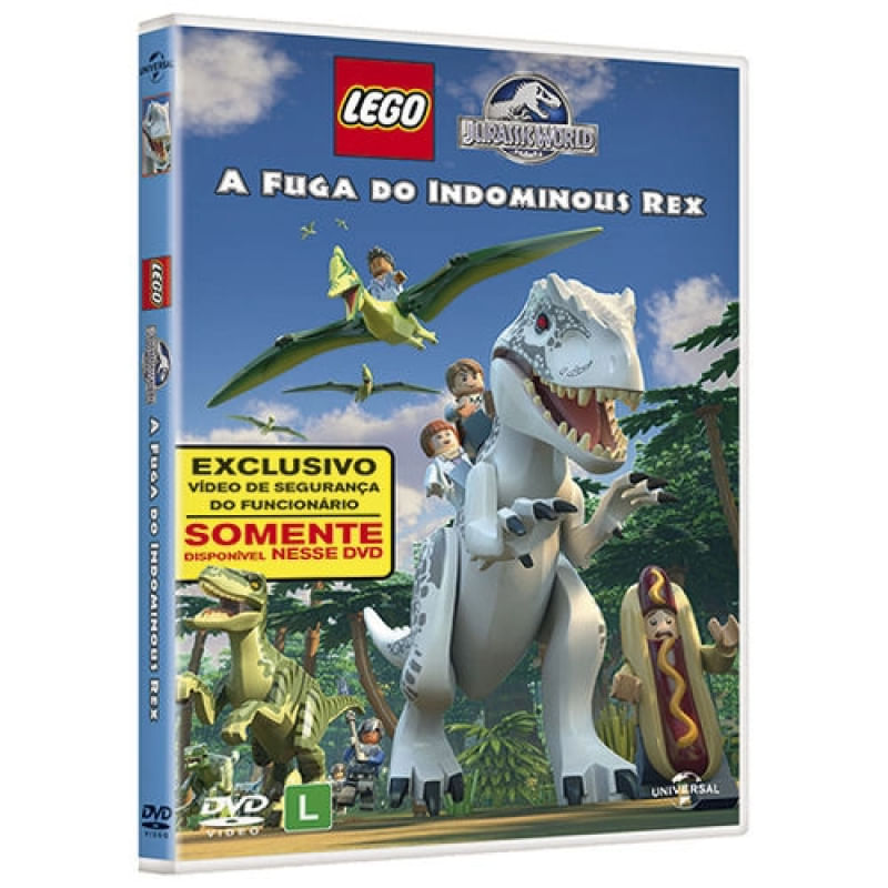 DVD Lego Jurassic World A Fuga do Indominous Rex