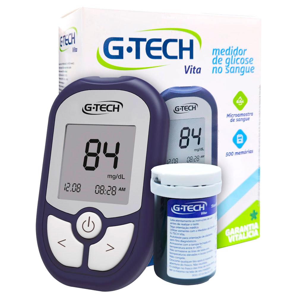 Kit Medidor de Glicose G-Tech Vita
