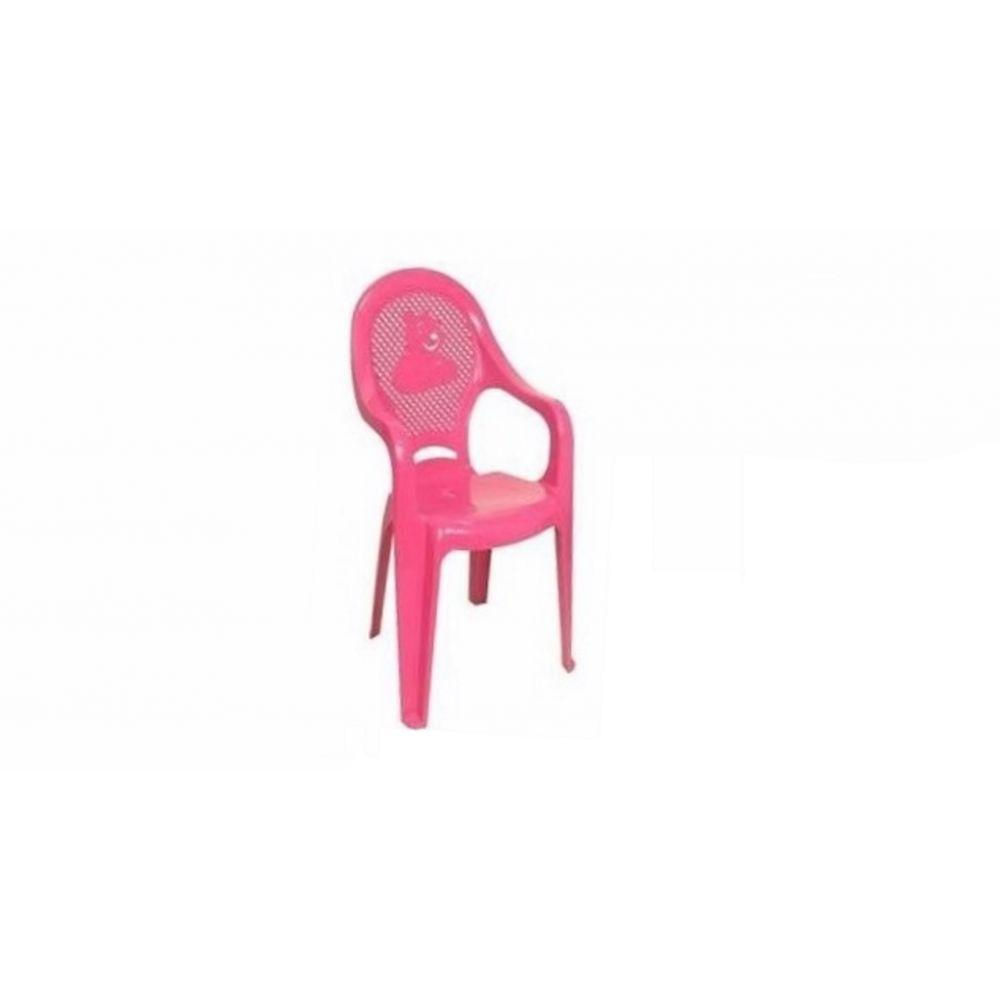Kit com 4 Uni. Cadeira Poltrona Infantil Rosa Antares
