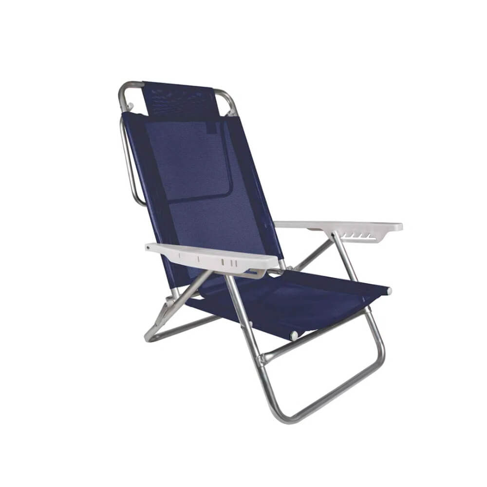 Cadeira De Praia Sortida Reclinável 4 Posições - Mor Cadeira Reclinavel 4 Pos Mor