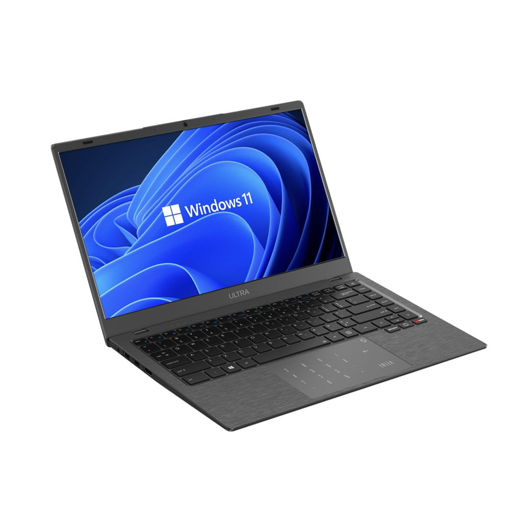 Notebook Ultra, com Windows 11 Home, Processador Intel Core i3, 4GB 120GB SSD, Tela 14 Pol. HD Cinza Escovado - UB480 UB480