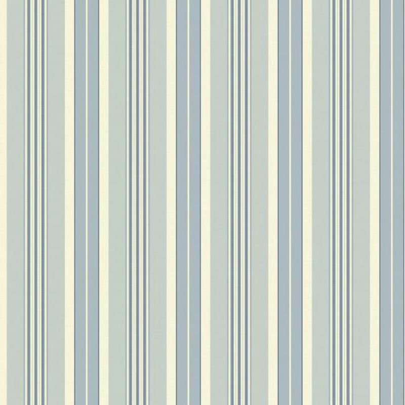 Papel de Parede Waverly Stripes Long Hill Azul SV2670 - Rolo: 10m x 0,52m