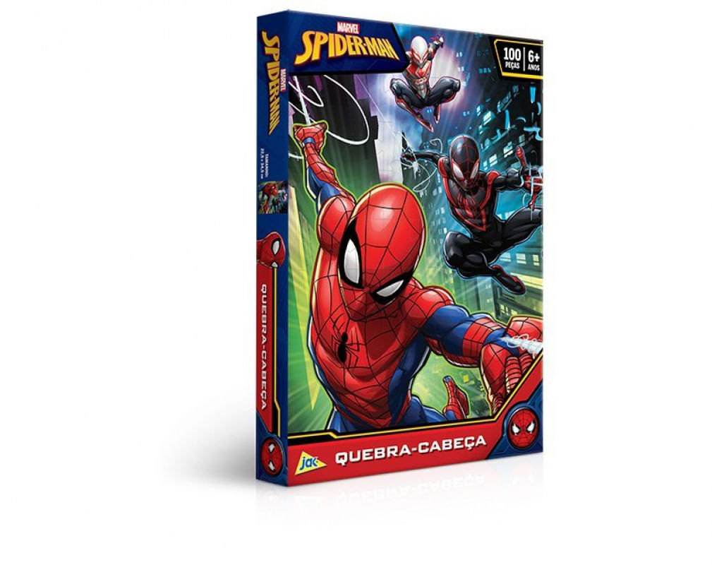 Quebra-Cabeça Spider-Man (Homem-Aranha) 100Pç - Toyster