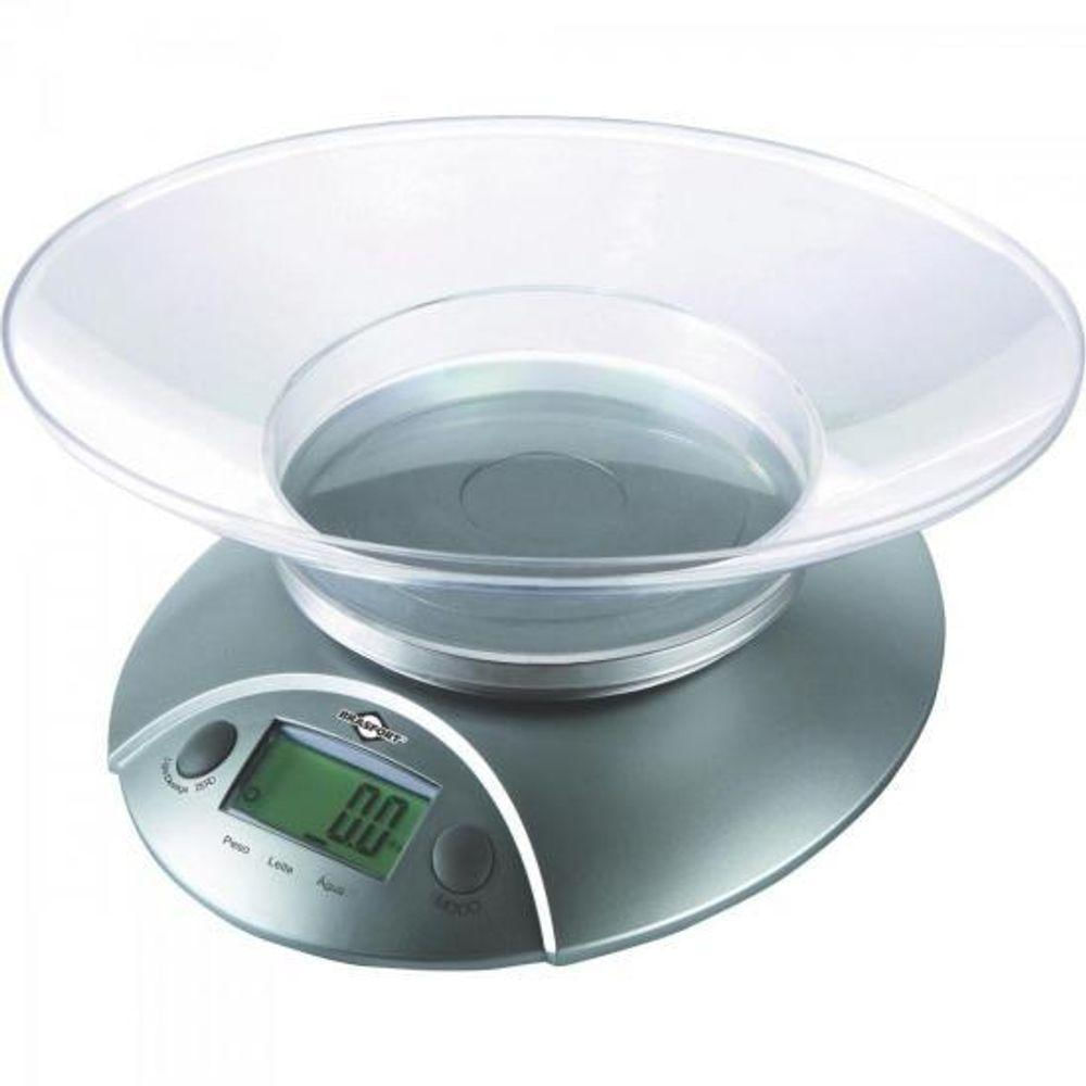 Balança De Cozinha Digital 5kg Cinza Brasfort [f002]