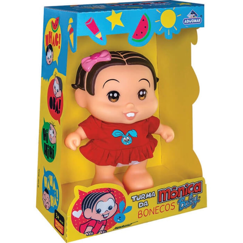Boneco Turma da Monica Baby - Monica Adijomar