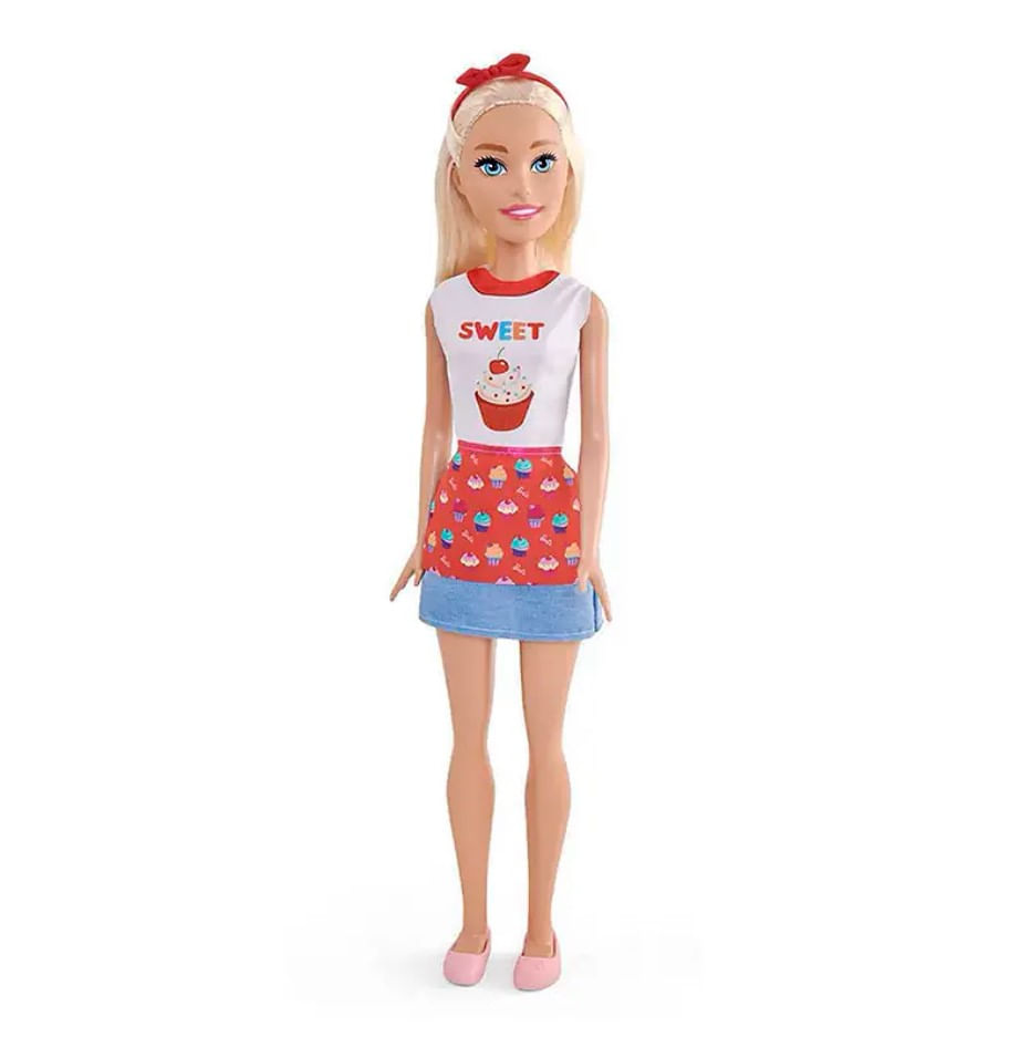 Barbie Profissoes Large Doll Confeiteira - Pupee 1231