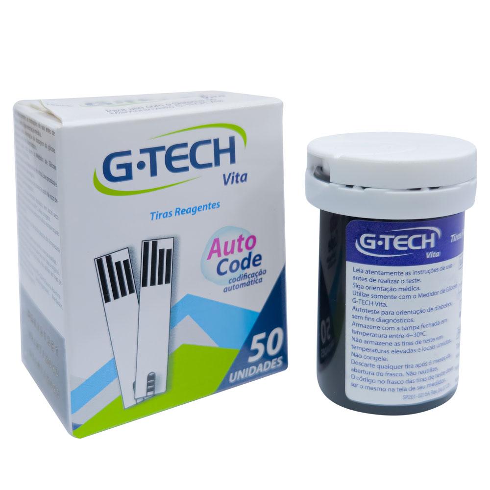 Tiras Reagentes de Teste Glicose G-Tech Vita