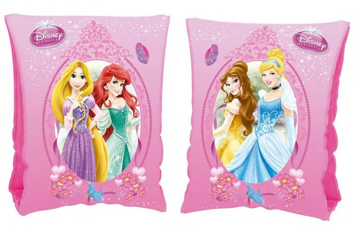 Boia De Braço Inflável Crianças Princesas Disney Menina