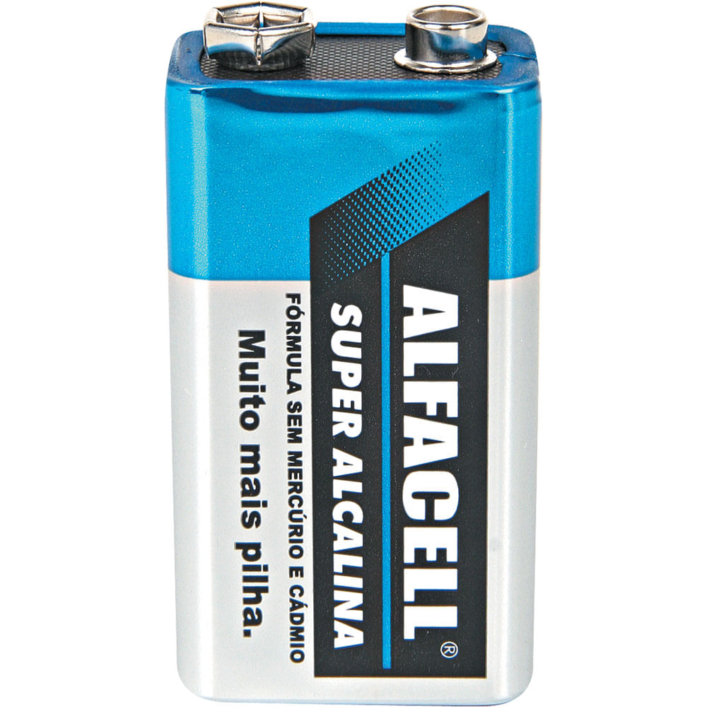 Bateria Alcalina 9V 6LR6 Alfacell