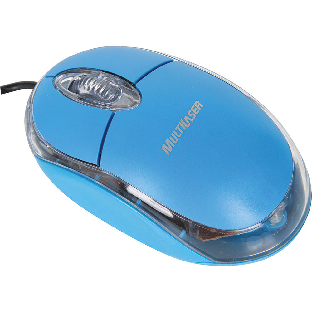 Mouse Óptico USB Multilaser Azul