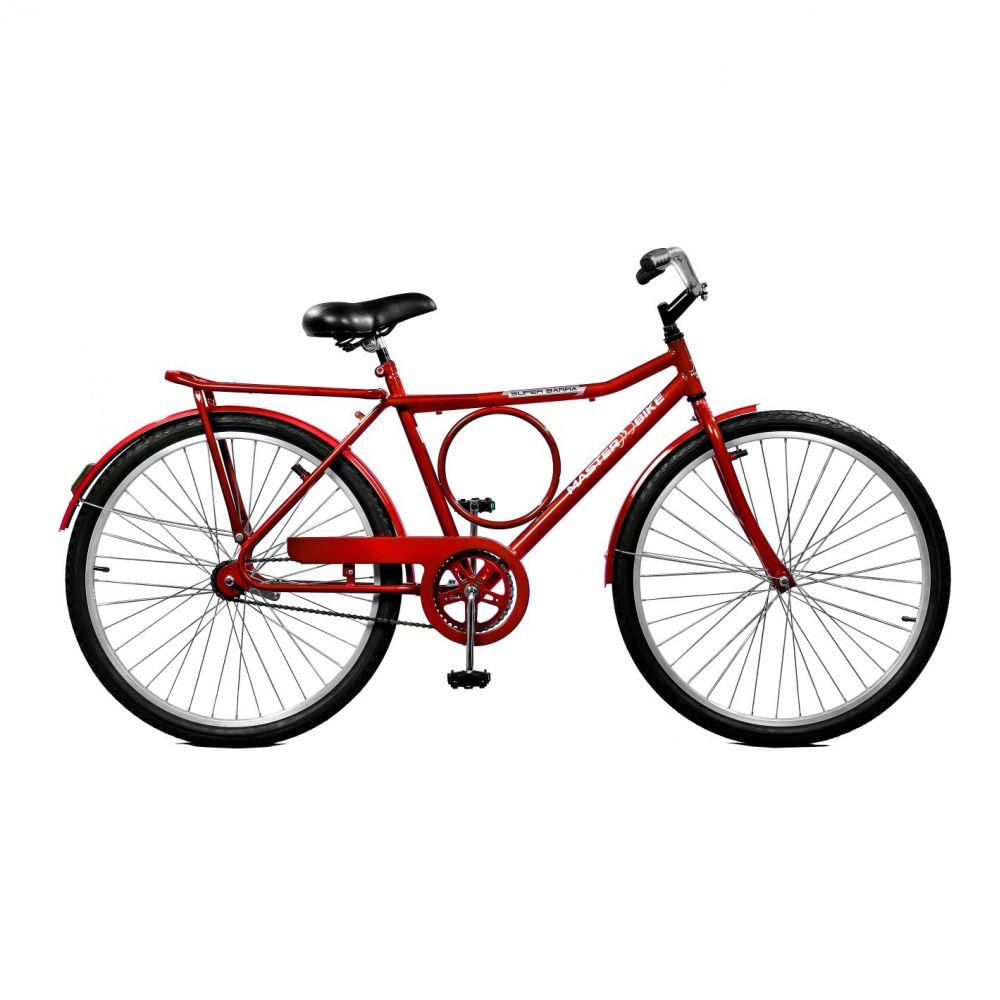 Bicicleta Super Barra Contrapedal Vermelha Aro 36 - Master Bike