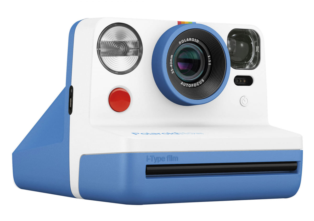 Câmera Polaroid Now Autofocus i-Type com impressão Instantânea - Azul