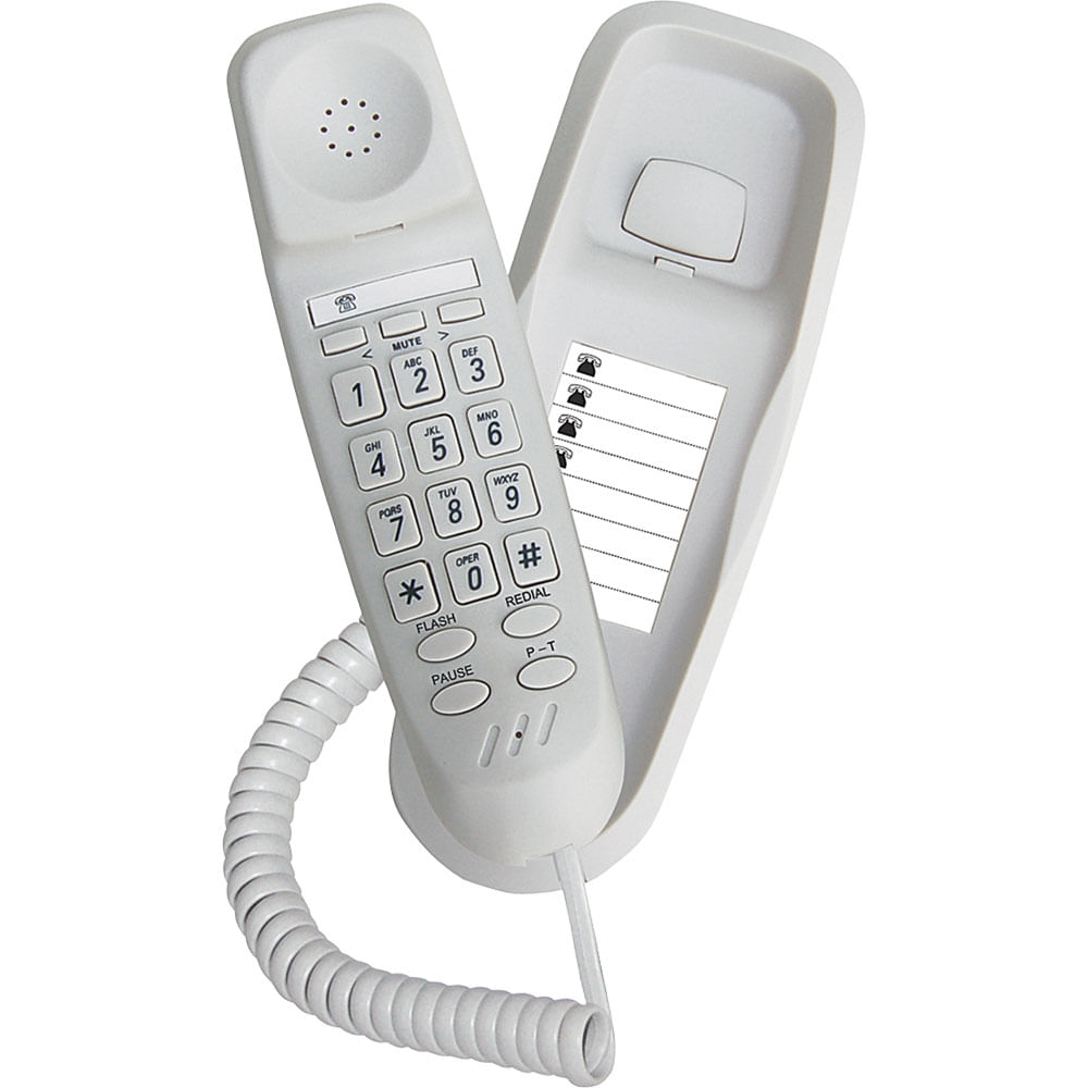 Telefone Gôndola com Bloqueador Teleji KXT 886 Branco