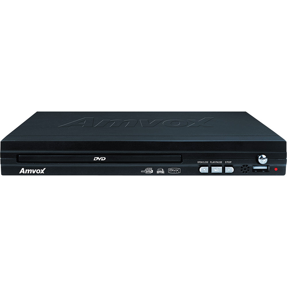 DVD Player com Conexão USB e Função Ripping Amvox AMD 290 Preto