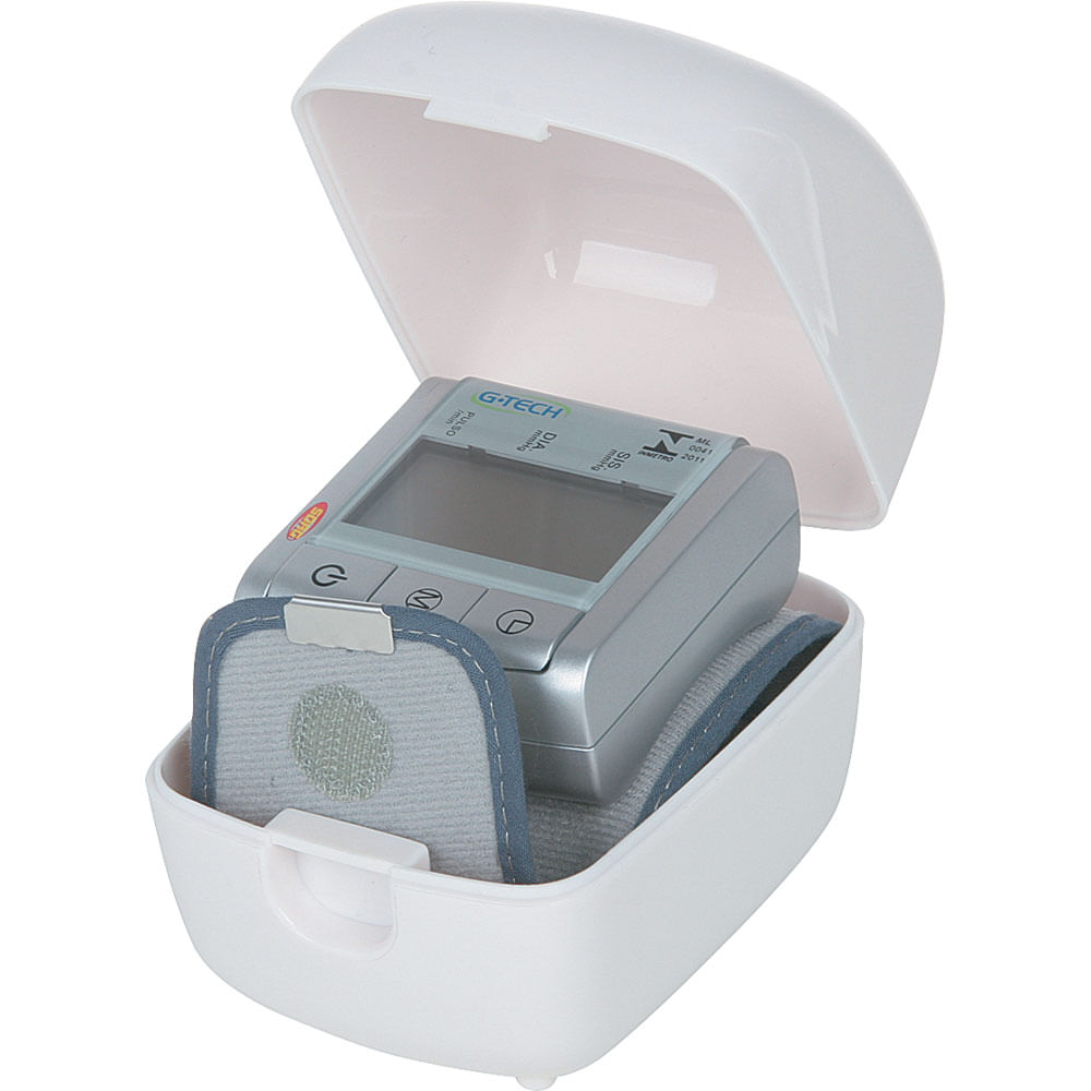Aparelho de Pressão Digital Automático de Pulso com Detecção de Arritmia e Data/Hora G-Tech BP3BK1