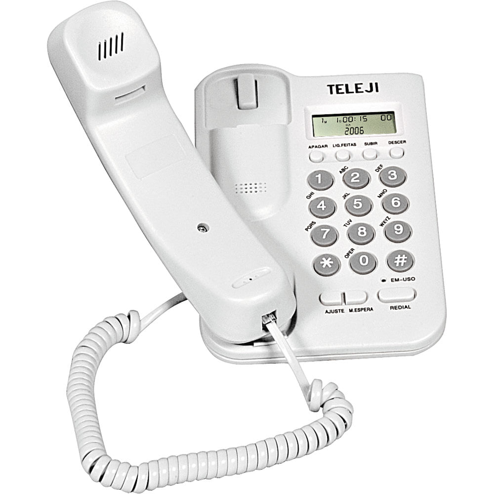 Telefone com Identificador Teleji 46 Branco
