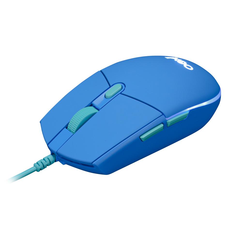 Mouse com Mousepad OEX Vibes MC200 Azul