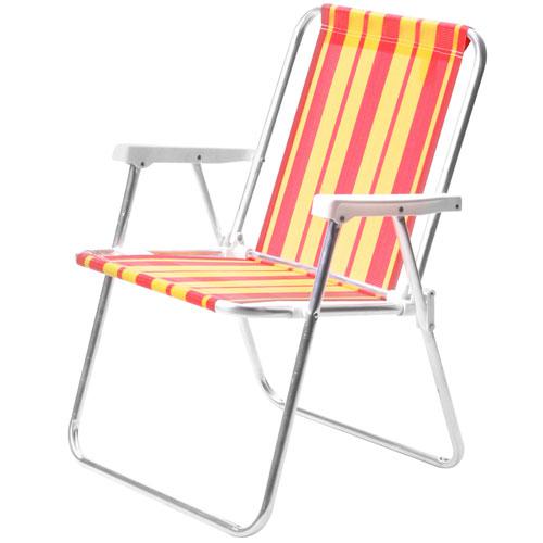 Cadeira de Praia Alta Alumínio Mor 2101 Sortido