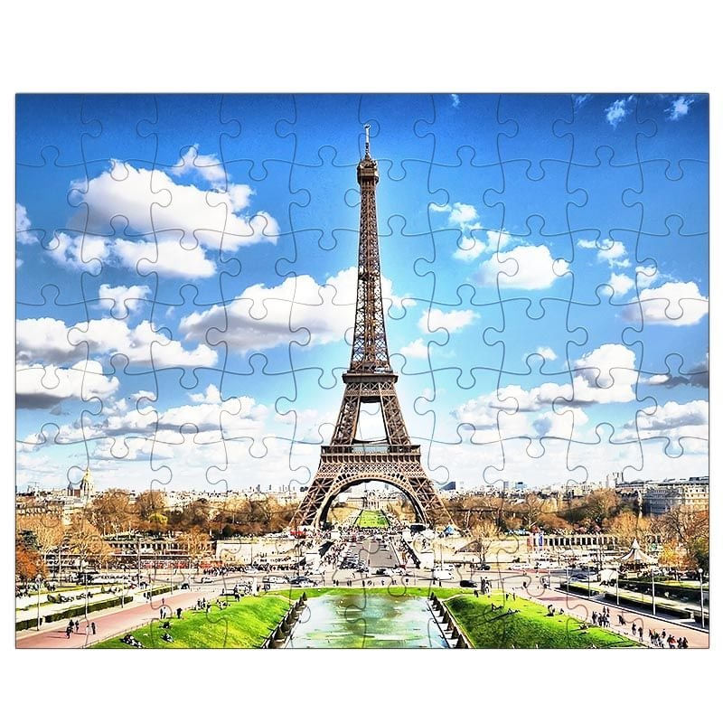 Quebra-Cabeça 90 Peças 30cm Paris Torre Eiffel