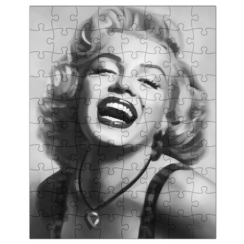 Quebra-Cabeça 90 Peças 30Cm Marilyn Monroe P&B
