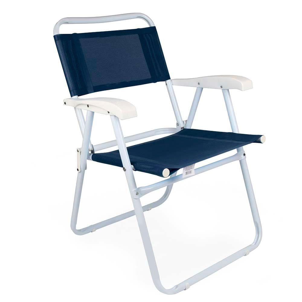 Cadeira Master Aço Fashion Mor Azul Marinho